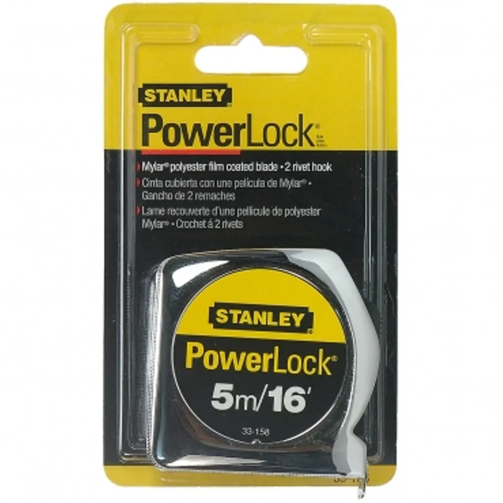 【Stanley】Power Lock鐵捲尺 5M/16呎