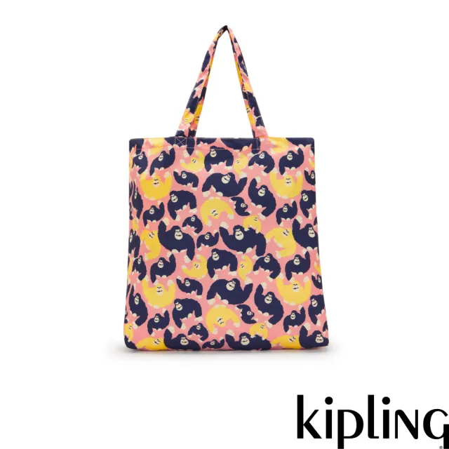 【KIPLING】經典毛猴可收納手提托特包-JONNY PACKABLE