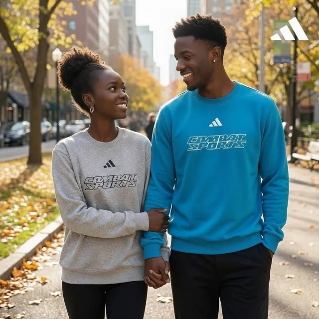【adidas 愛迪達】圓領長袖上衣(大學T 衛衣 男女同款 休閒 戶外 大尺碼 運動 法式毛圈布)