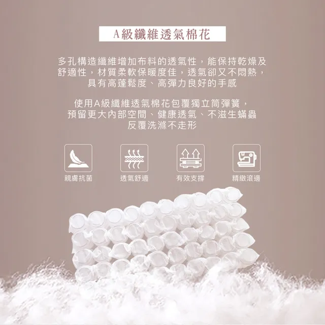 【ISHUR 伊舒爾】3D天絲獨立筒枕2入 台灣製造(加碼贈天絲枕套2入/TENCEL/枕頭)