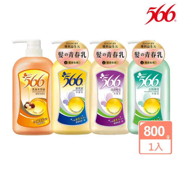 【566】經典洗髮乳800g(去屑專用/洗潤雙效/蛋黃素/乳木強韌 任選)