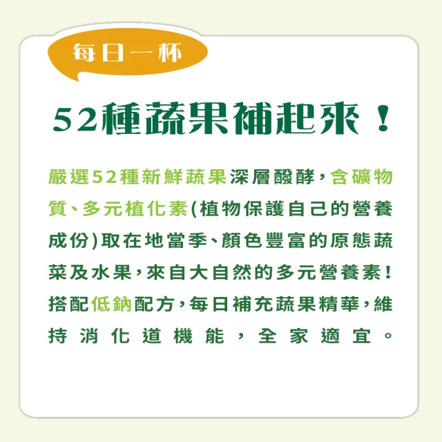 【ESSENTURE 大漢酵素】七福果綻禮盒V52蔬果酵素 3盒組(60ml*10瓶/盒 禮盒 年節禮盒 保健禮盒)