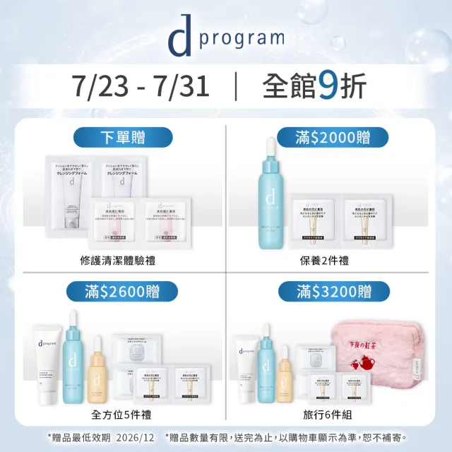 【d program 敏感話題】潔膚乳加倍組(潔膚乳120g*2/深度清潔/洗面乳)