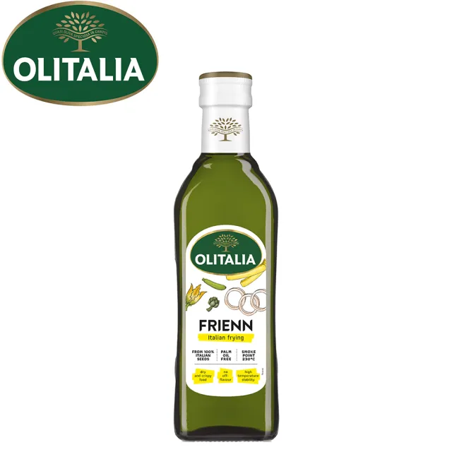 【Olitalia 奧利塔】純橄欖油禮盒組1000mlx6瓶(+贈高溫專用葵花油500mlx1瓶)