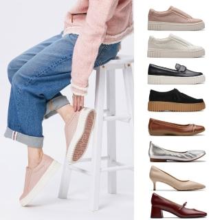 【Clarks】英倫經典女鞋 厚底鞋/休閒鞋/餅乾鞋/跟鞋(限時特惠)