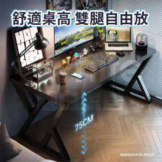 【靚白家居】傲雪電腦桌100公分 USB充電+螢幕架(電競桌 書桌 餐桌 辦公桌 工作桌 學習桌)