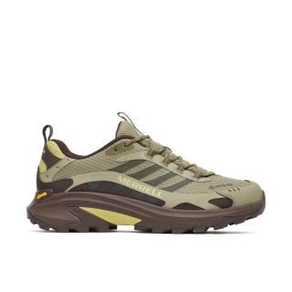 【MERRELL】Moab Speed 2 GTX 男 登山鞋 防水 戶外 越野 穩定 綠棕黃(ML00005348)