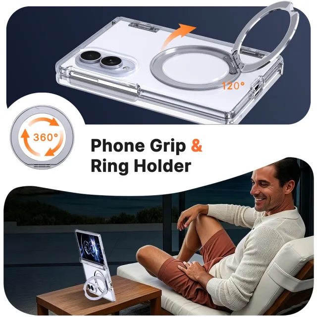 【ACE CASE】三星SAMSUNG Galaxy Z Fold8/熱點wide A10/中軸全包/360度/旋轉磁吸指環支架手機殼保護殼