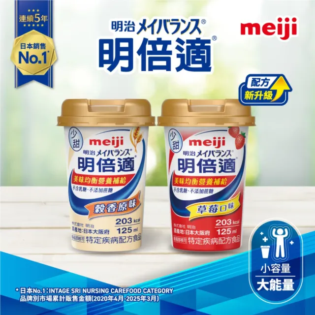 【Meiji 明治】明倍適精巧杯 口味任選 3箱組(共72瓶  配方升級)
