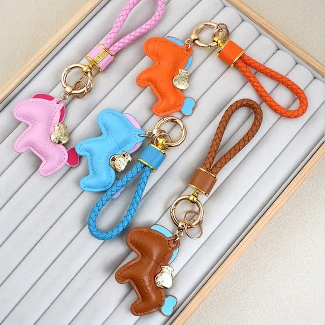【LEEHER】配件/包包/編織繩/錢袋子/汽車鑰匙扣/腰掛/愛馬仕小馬/背包扣環/吊飾