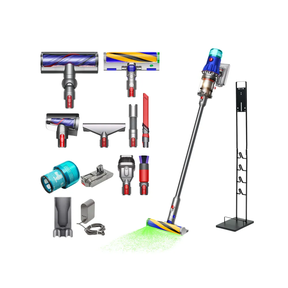 【dyson 戴森】V12 SV46 Detect Slim Total Clean 強勁輕量智慧無線吸塵器 MOMO獨家升級版 (雙主吸頭)