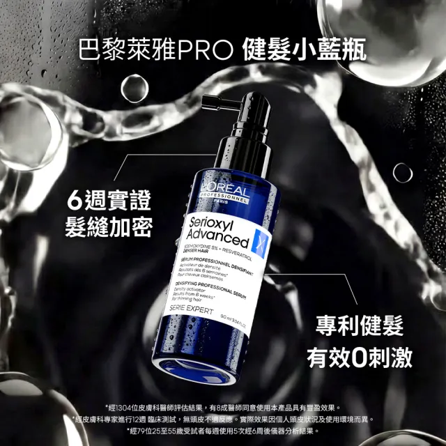 【L’OREAL 巴黎萊雅PRO】絲芮雅活力啟動精粹90ml送90ml (建髮小藍瓶/養髮/控油/頭皮精華/頭皮調理)