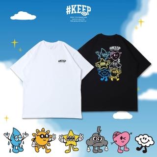 KEEP FRIENDS GET TOGETHER TEE 白 黑 宇宙系列 好朋友大集合 短TEE (KS283)