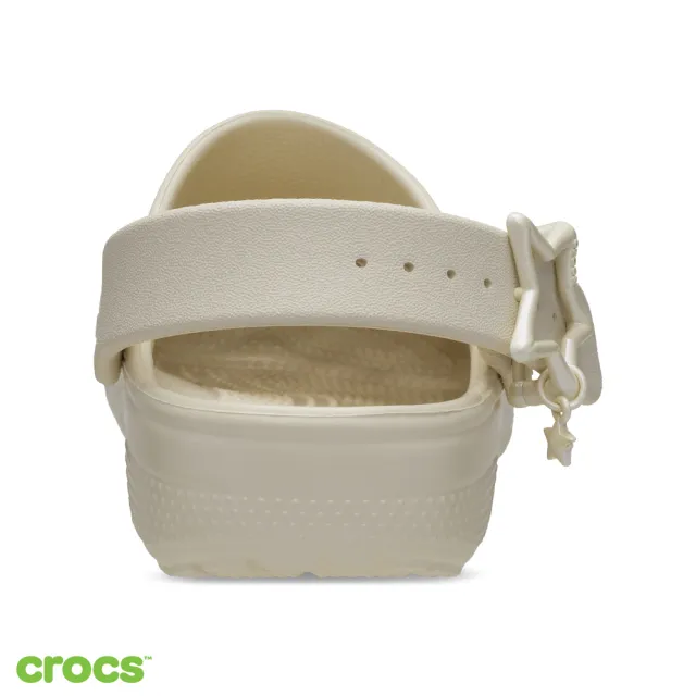 【Crocs】童鞋 大童 經典星型扣克駱格 洞洞鞋 冰凍米色(213941-2MC)