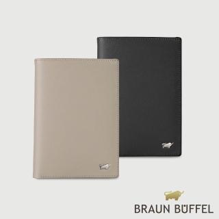【BRAUN BUFFEL 德國小金牛】亞當 5卡護照夾-多色任選(BF504-181-BK/HM) 送禮推薦