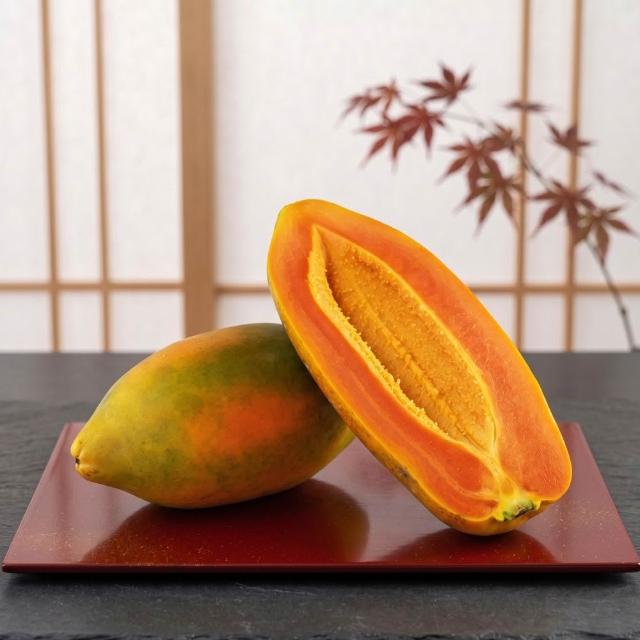 【鮮菓大王】屏東六堆銀牌獎木瓜3kg x2箱 (3kg±10%/箱) 外銷等級 名牌產銷 產地直送