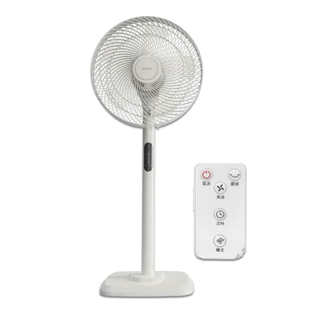 【KINYO】14吋微電腦遙控直立循環電風扇/AC循環扇 附無線遙控器/3檔風速/定時