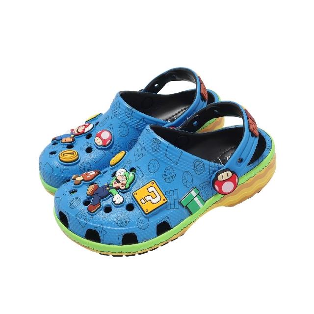 【Crocs】洞洞鞋 Super Mario Core K 中大童鞋 超級瑪利歐聯名 克駱格 21213990H