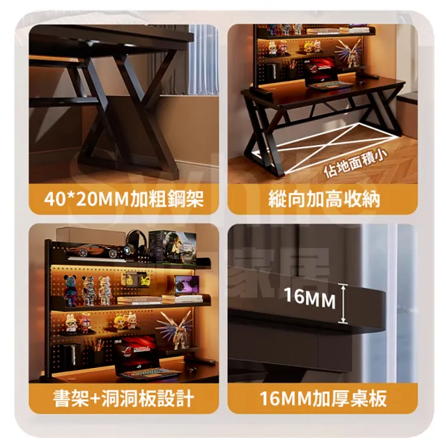 【靚白家居】傲雪電腦桌 100公分 洞洞板款(電競桌 桌子 書桌 辦公桌 工作桌)