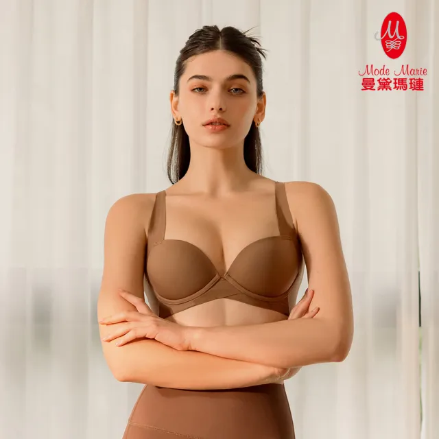 【曼黛瑪璉】超彈力 無痕零著內衣 B-E罩杯(可可褐)