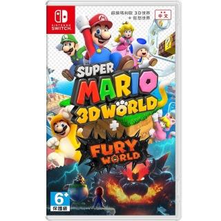 【Nintendo 任天堂】NS Switch 超級瑪利歐3D世界 + 狂怒世界 台灣公司貨