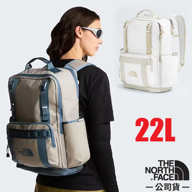 【The North Face】BASE CAMP DAYPACK 多功能大容量雙肩後背包22L(可容16吋筆電).通勤書包/ 8BK4