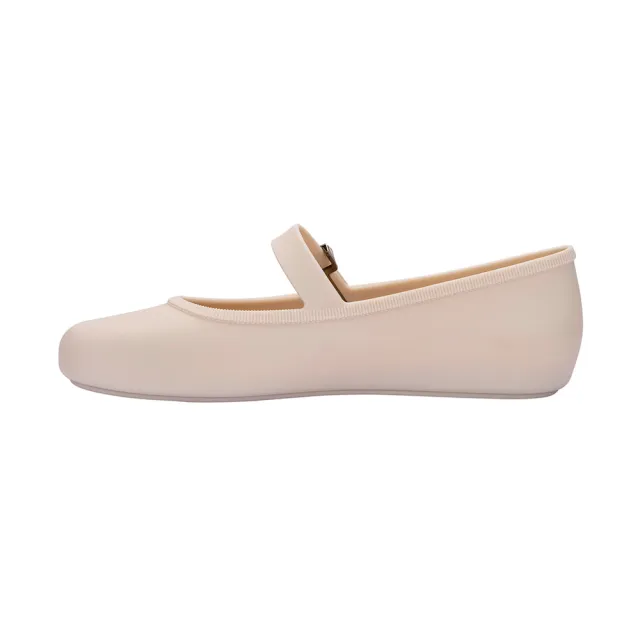 【Melissa】圓頭素面瑪莉珍鞋(米色) 防潑水