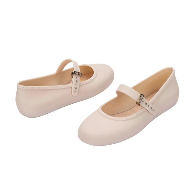 【Melissa】圓頭素面瑪莉珍鞋(米色) 防潑水