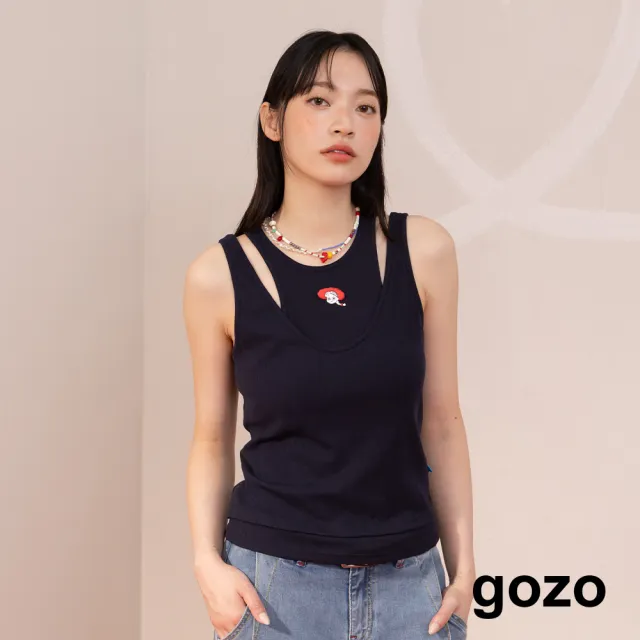 【gozo】PIXAR系列 翠絲or小奶油涼感兩件式疊穿背心(白色/深藍)
