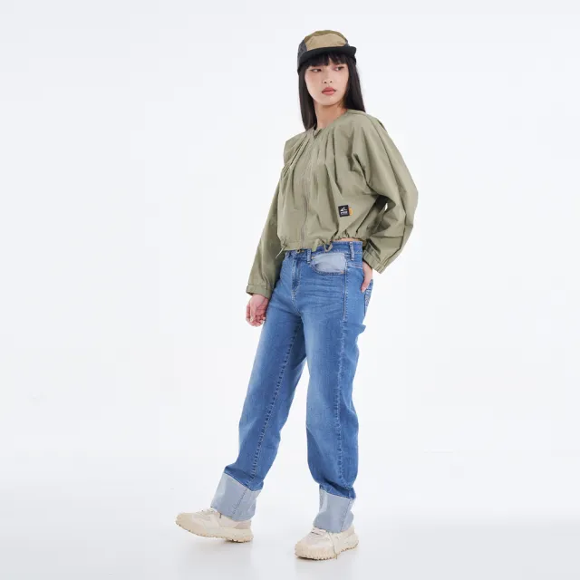 【5th STREET】雙11 女裝 短版外套 薄外套 綠色(510600)