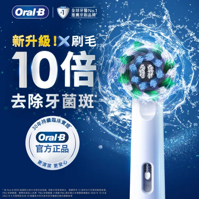 【Oral-B 歐樂B】電動牙刷 EB60-6 超細毛護齦X型刷頭 官方正貨