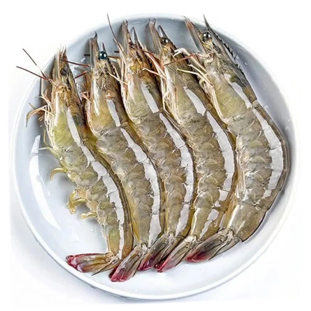 【悅生活】鮮市集 無毒野放生凍大白蝦850g±5/盒 2盒組(極速鮮凍 包冰率低)
