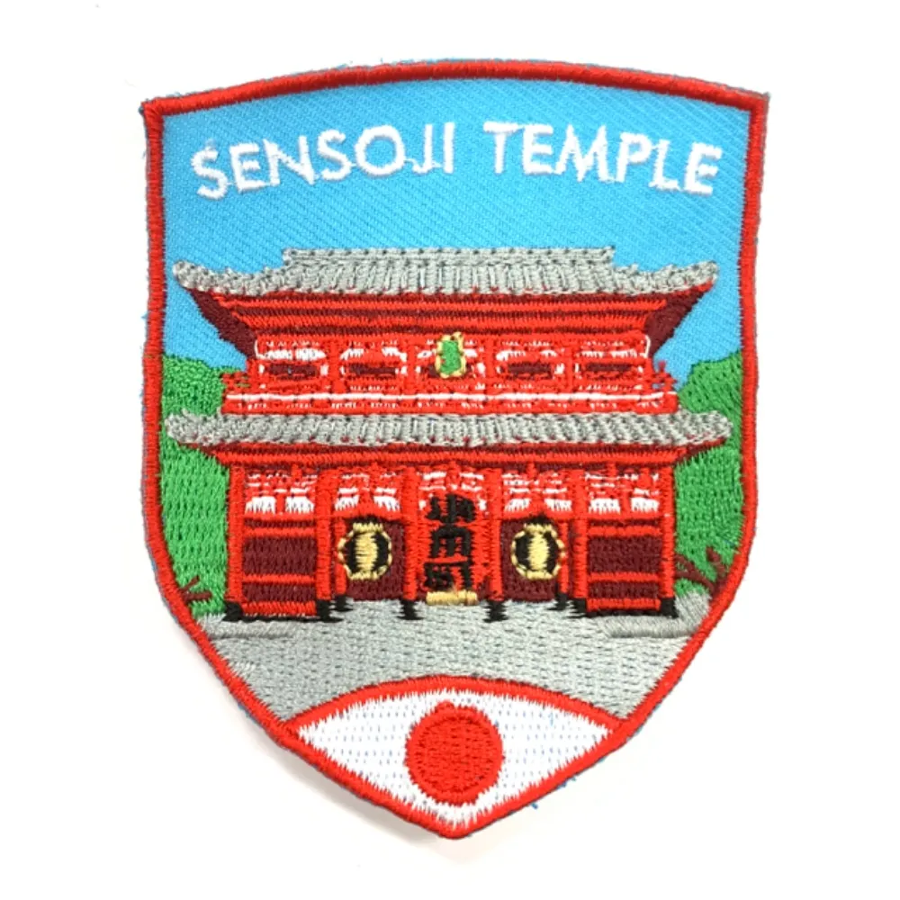 【A-ONE 匯旺】日本 東京 淺草寺 外套電繡士氣章 INS打卡地標 貼章 補丁貼 燙布貼 徽章(NO.298)