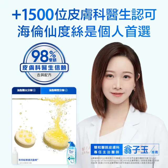 【head＆shoulders 海倫仙度絲】新上市! 頭皮護理洗髮露/洗髮精650g 3入組(醫美界成分注入 頭皮肌底瓶)