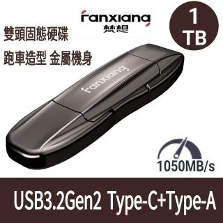 【FANXIANG 梵想】F952 1TB USB3.2Gen2 TypeC外接式固態碟SSD 跑車造型(讀速1050MB/s 蘋果15-18安卓手機)