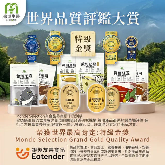 【MIHONG 米鴻生醫】高效乳清蛋白-小姐不熙娣大推10款任選x4包(500克/袋)