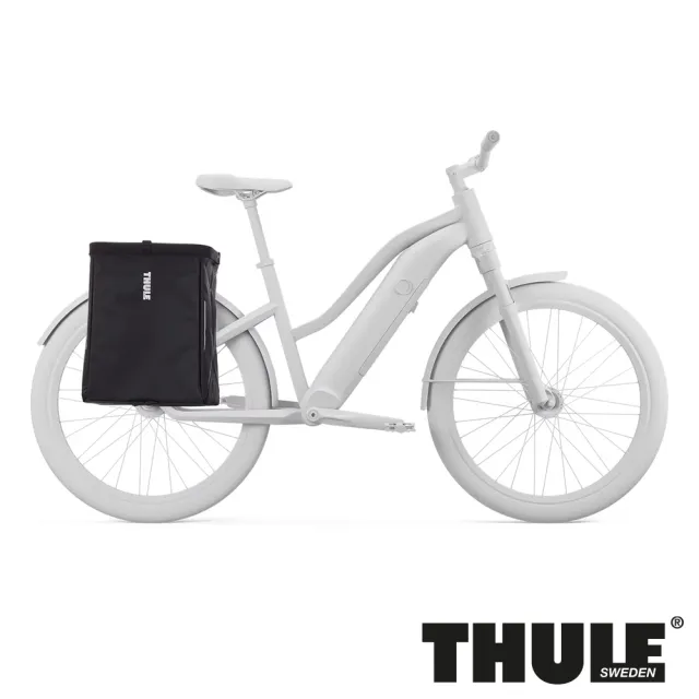 【Thule 都樂】Chasm 自行車用 InLock 25L 貨物置物袋 黑色 (週年慶/露營/旅行/收納)
