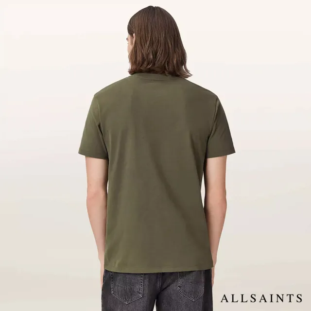 【ALLSAINTS】DEXTER 公羊頭刺繡T恤-綠 M005JD(正常版型)