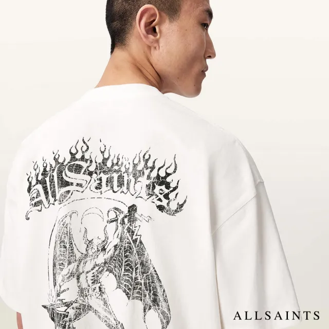 【ALLSAINTS】REPEAT 手繪圖騰T恤 M011PF(寬鬆版型)