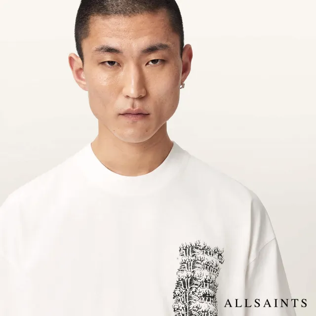 【ALLSAINTS】REPEAT 手繪圖騰T恤 M011PF(寬鬆版型)
