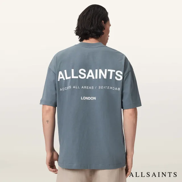 【ALLSAINTS】BACKSTAGE 短袖T恤-藍 M033PF(寬鬆版型)