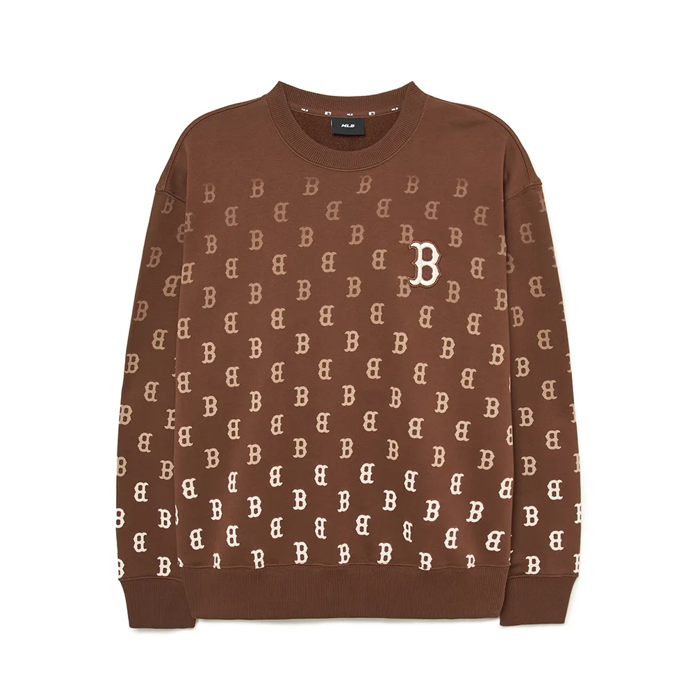 【MLB】長袖大學T MONOGRAM系列 波士頓紅襪隊(3AMTM1334-43BRD)