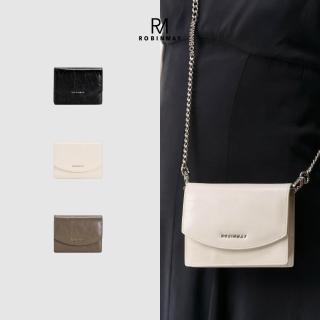 【ROBINMAY】沉境之夢真皮鐵鍊短夾 頭層皮(壓扣封口/多色任選/女夾)