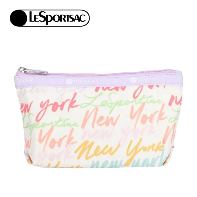【Lesportsac】Small Sloan Cosmetic 小梯形化妝包 收納包 盥洗包 女包(紐約塗鴉風)