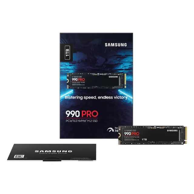 【Samsung 三星】990 PRO 1TB M.2 2280 PCIe 4.0 SSD固態硬碟(MZ-V9P1T0BW/7450M/寫6900M)