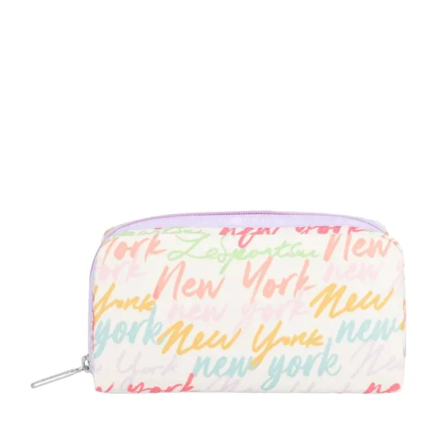 【Lesportsac】Rectangular Cosmetic 長形化妝包 盥洗包 收納包 女包(紐約塗鴉風)