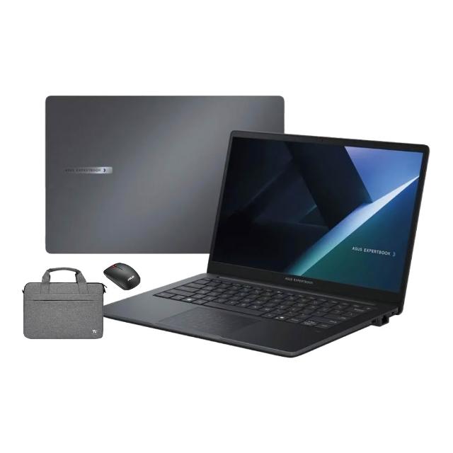 【ASUS 華碩】筆電包/滑鼠組★14吋 Core7 商用筆電(Core7-150U/16G/512G SSD/W11P)