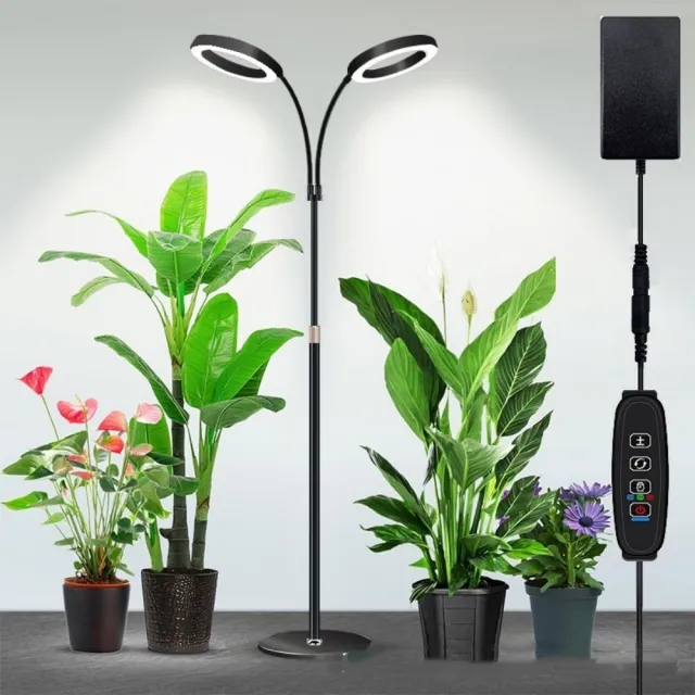 【映星照明】6寸天使環伸縮落地植物燈補光燈 室內全光譜多肉綠植補光燈 植物生長補光燈（紅藍黃白光光）