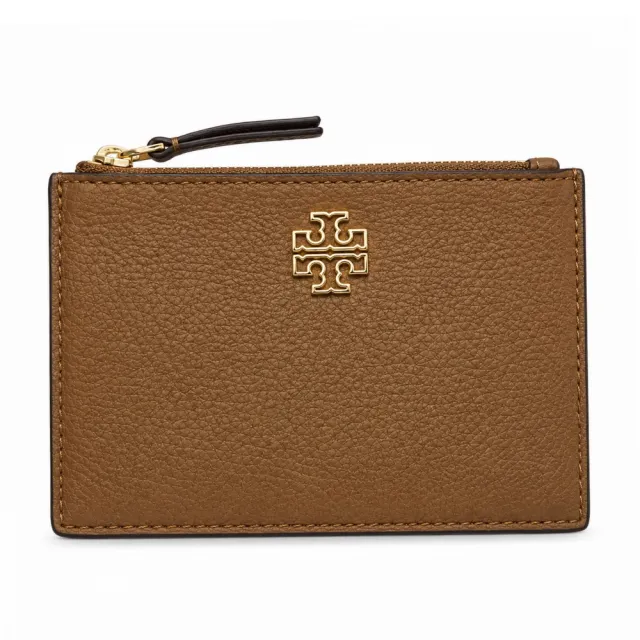【TORY BURCH】BRITTEN 鏤空LOGO荔枝紋多層卡夾零錢包(多款任選)