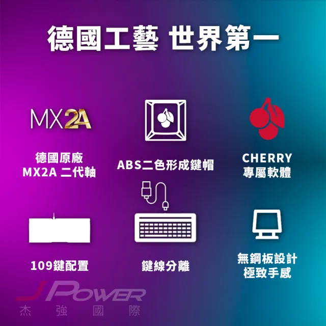 【Cherry】MX3.0S MX2A 白色 茶軸 機械鍵盤(MX2A/無鋼板/遊戲/電競)